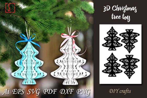 Download 3D Christmas Tree Toy_4 / DIY Crafts - Toy Collection