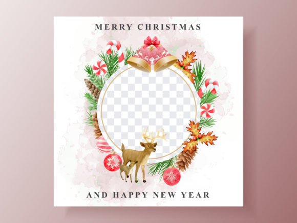 Download Postcard with Christmas and Animal Theme - Animal theme Collection