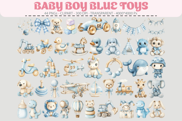 Download Baby Boy Blue Toys Clipart – 44 PNGs - Toy Collection