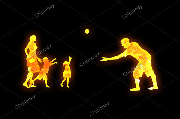Download Family Playing Kids Burning Fire Flame - Premium Resources