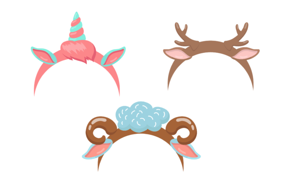 Download Cute Animal Theme Headbands Set - Animal theme Collection