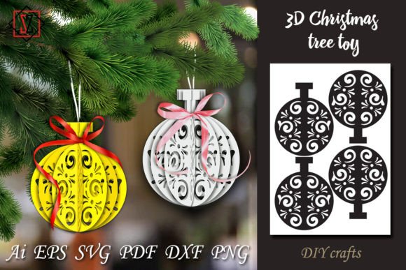 Download 3D Christmas Tree Toy / DIY Crafts_2 - Toy Collection