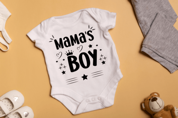 Download Mama's Boy Creative SVG T-shirt Design - Premium Bundle