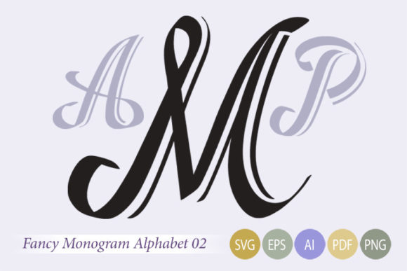 Download Calligraphy Alphabet Monogram Svg - 02 - Monogram svg Collection